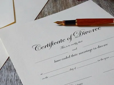 Divorce papers